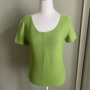 Talbots Vibrant Green Knit Top